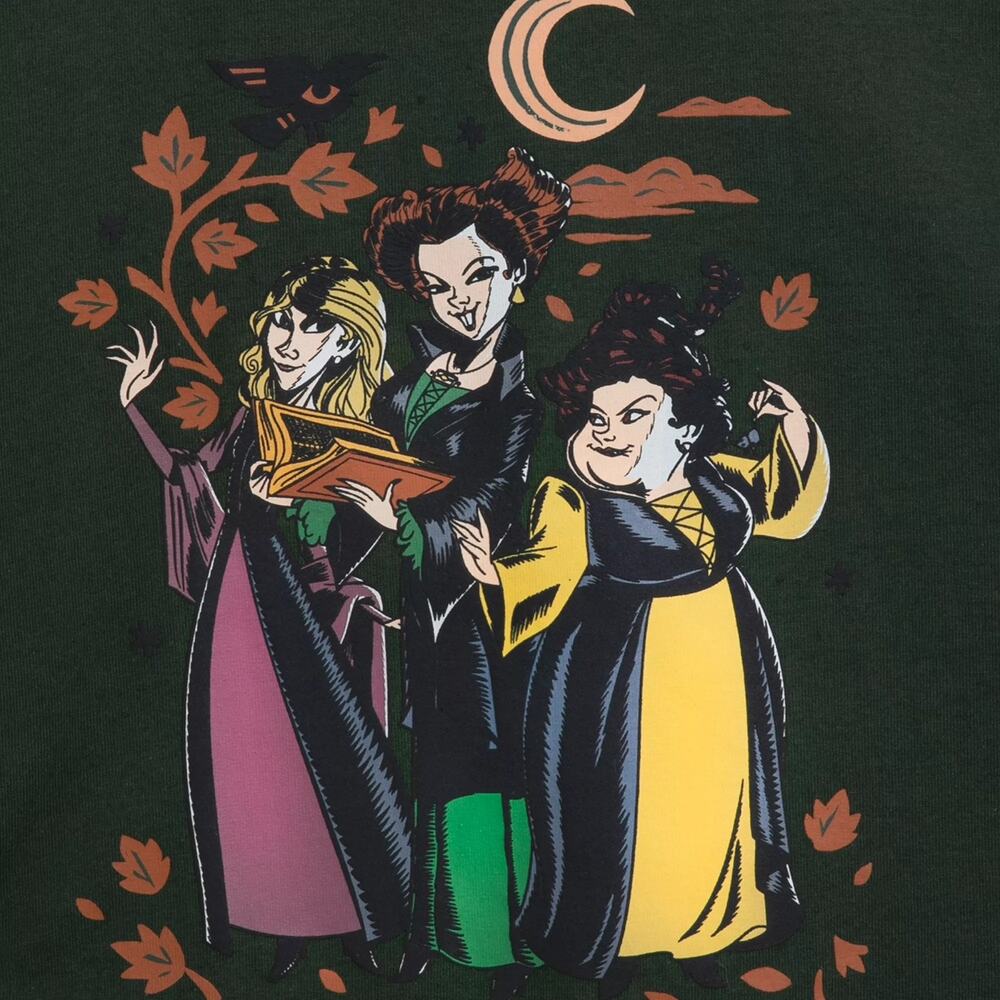 Disney Spirit Jersey Hocus Pocus The Sanderson Sisters Oversized Pullover Shirt - Picture 4 of 6